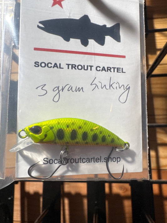 3g 1.5” Firetiger Mini Crank Sinking