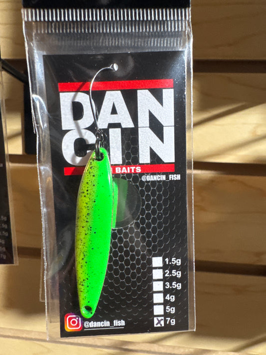 Dancin Spoons 7g green/chartreuse pink