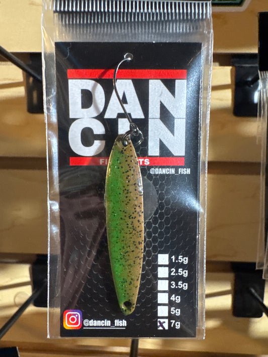 Dancin Spoons 7g green/brown chartreuse
