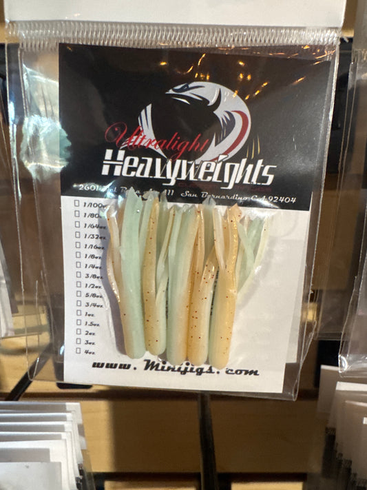 Like mint/gold mini jigs