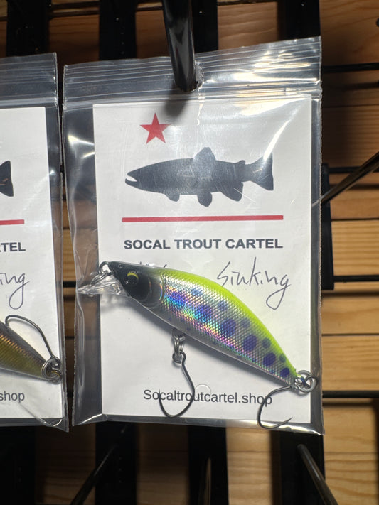 4g 2” Chartreuse Rainbow Mini Crank Sinking