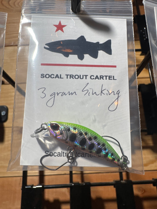 3g 1.5” rainbow mini crank sinking