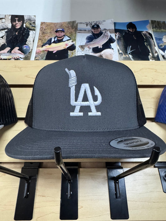 LA Trucker black mesh/gray front
