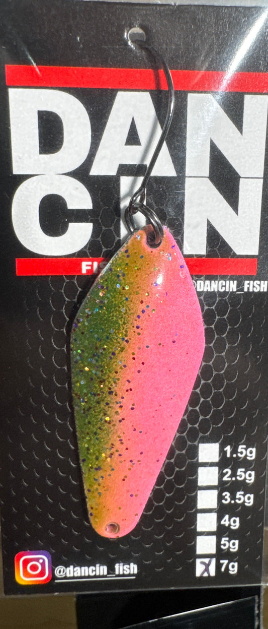 Dancin Green/Pink with flake  7 gram