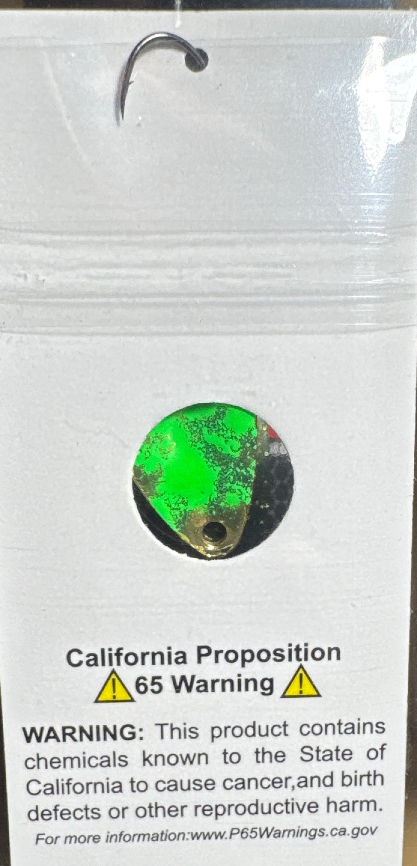 Dancin Spoon Gold/Black Noen Green splatter on back 2 gram