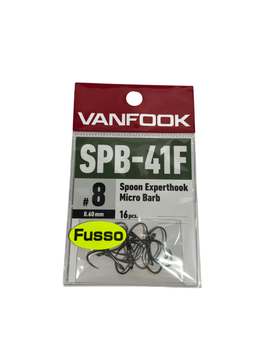 Vanfook SPB-41F Spoon Experthook Medium Heavy Micro Barb #8 Fusso