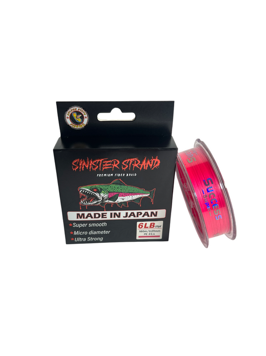 GSF Sinister Strand Braid 6LB / Neon Pink