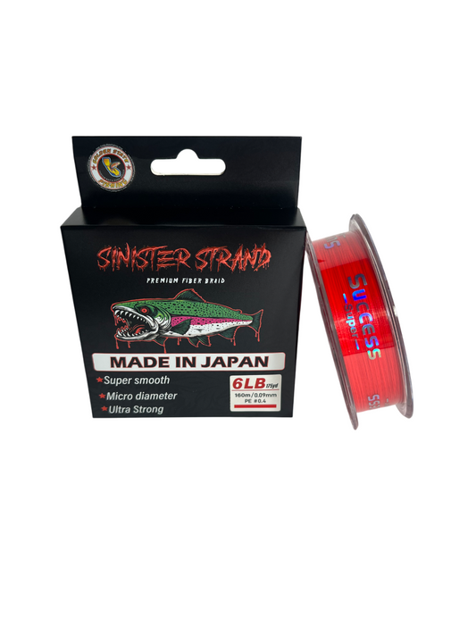 GSF Sinister Strand Braid 6LB / Neon Red