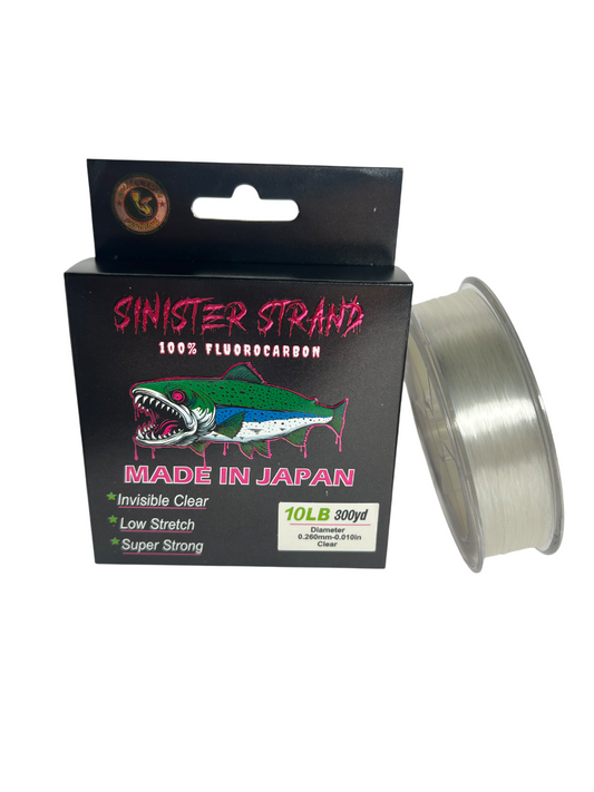 GSF Sinister Strand Fluorocarbon 10LB Test